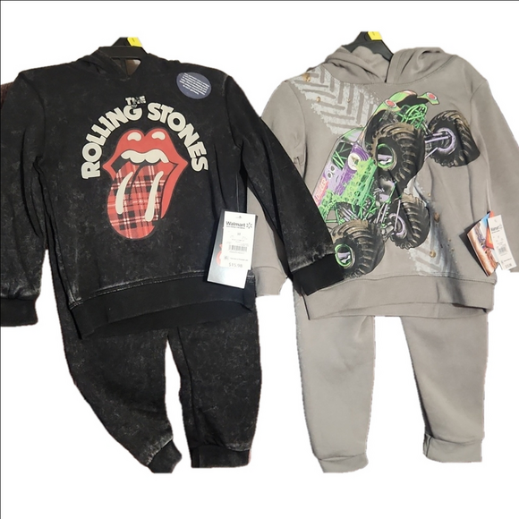Aet Of 2 2 Piece Sweat Suit Outfits Size 3T - Picture 1 of 3